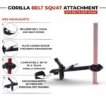 Gorilla Belt Squat Attachment with Belt & Snap Hooks - Image 2