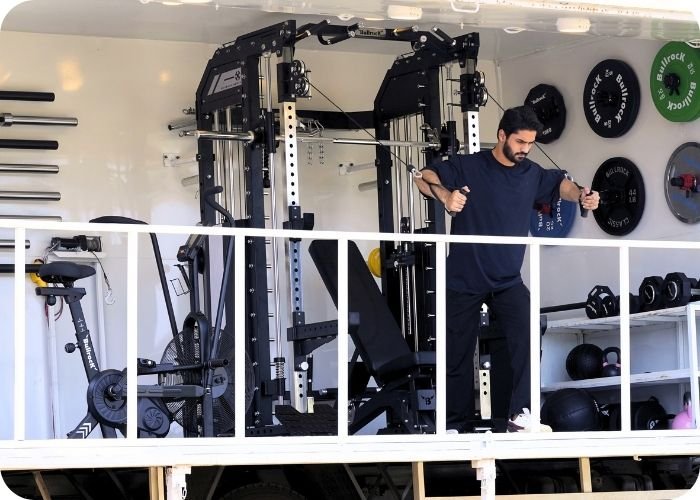 Bullrock gym truck Hyderabad